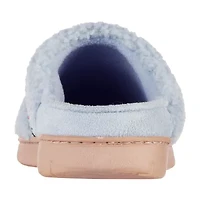Isotoner Clara Recycled Berber Hoodback Womens Memory Foam Clog Slippers