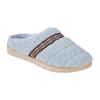 Isotoner Clara Recycled Berber Hoodback Womens Memory Foam Clog Slippers