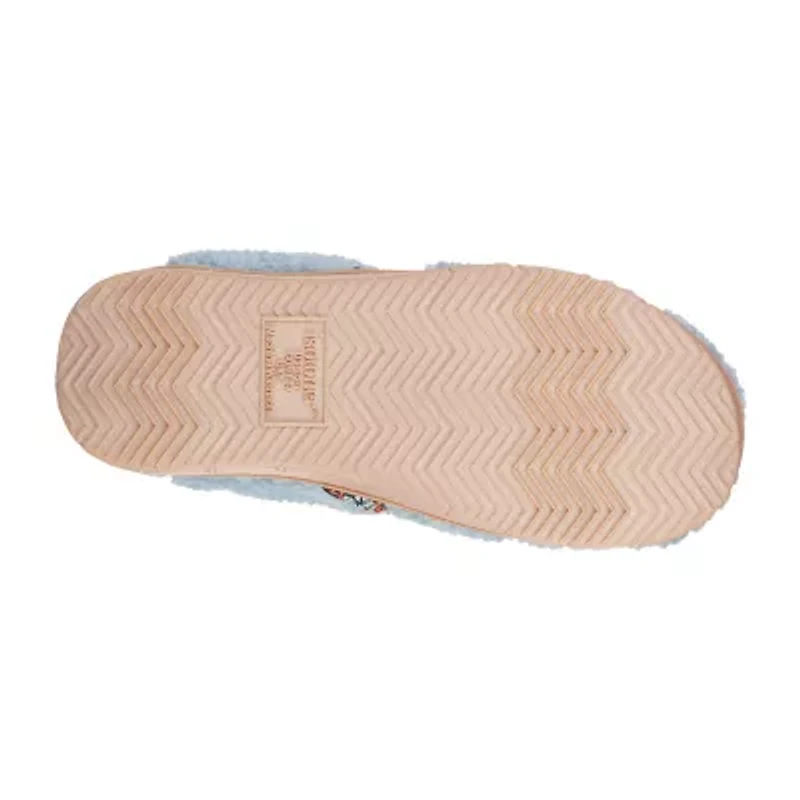 Isotoner Clara Recycled Berber Hoodback Womens Memory Foam Clog Slippers