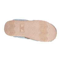 Isotoner Clara Recycled Berber Hoodback Womens Memory Foam Clog Slippers