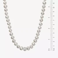 Womens White Cultured Freshwater Pearl Sterling Silver 3-pc. Jewelry Set
