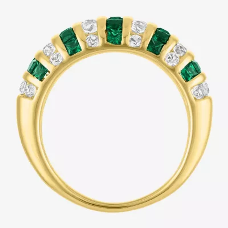 Gemstone 14K Gold Over Silver Cocktail Ring