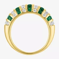 Gemstone 14K Gold Over Silver Cocktail Ring