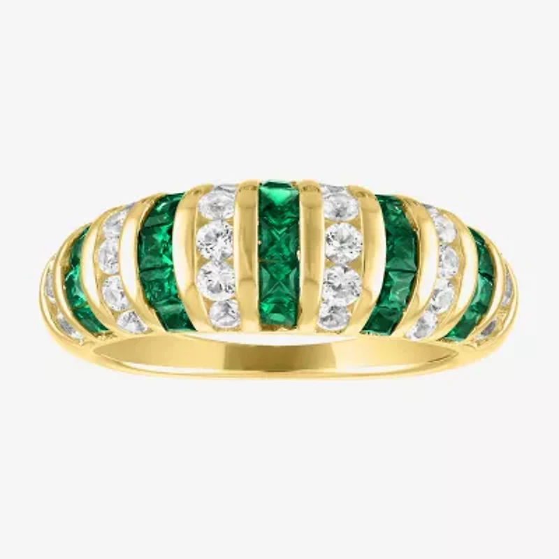 Gemstone 14K Gold Over Silver Cocktail Ring