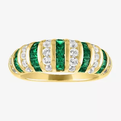 Gemstone 14K Gold Over Silver Cocktail Ring