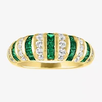 Gemstone 14K Gold Over Silver Cocktail Ring