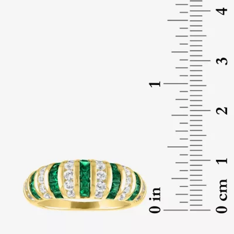 Gemstone 14K Gold Over Silver Cocktail Ring