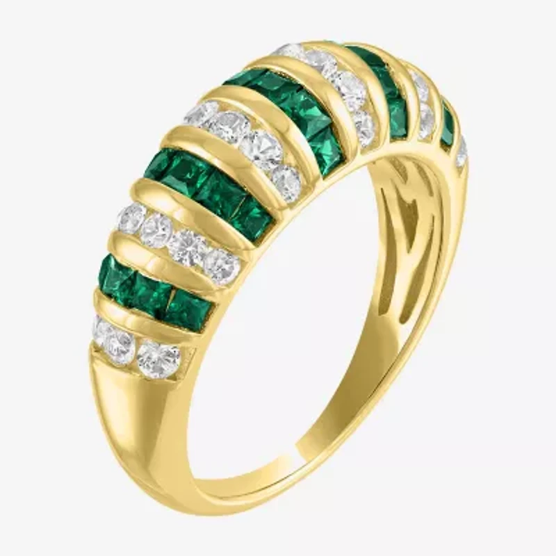 Gemstone 14K Gold Over Silver Cocktail Ring