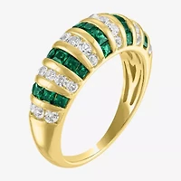 Gemstone 14K Gold Over Silver Cocktail Ring
