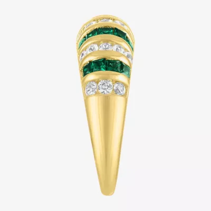 Gemstone 14K Gold Over Silver Cocktail Ring