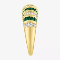 Gemstone 14K Gold Over Silver Cocktail Ring