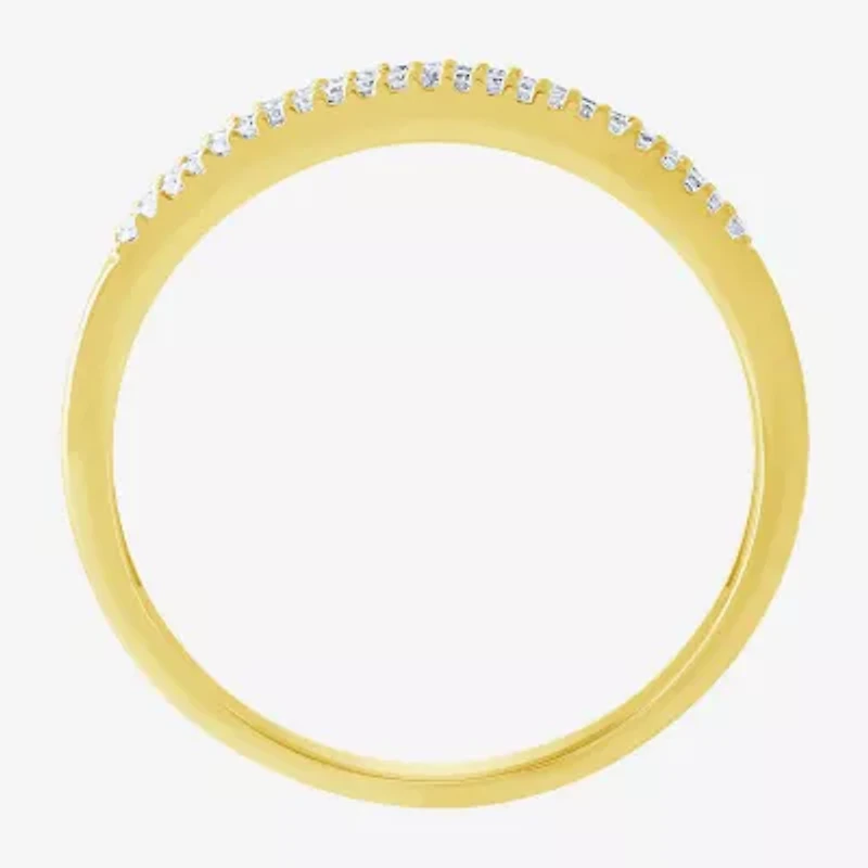 2MM 1/4 CT.T.W. Natural Diamond 10K Gold Anniversary Wedding Band