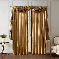 Elrene Home Fashions Athena Rod Pocket Light-Filtering Set of 2 Curtain Panel