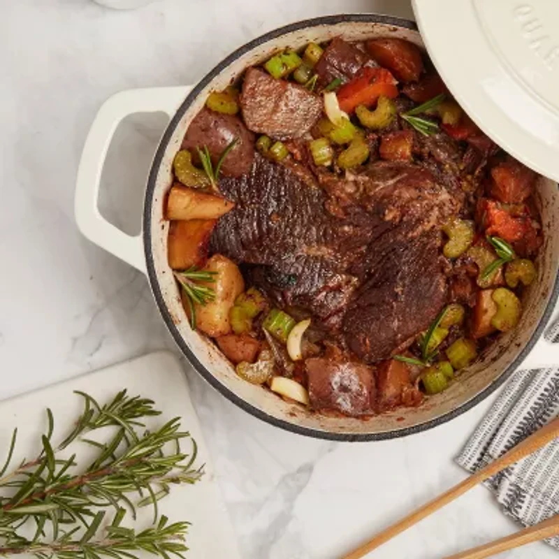 Smith & Clark Cast Iron 5-qt. Round Dutch Oven