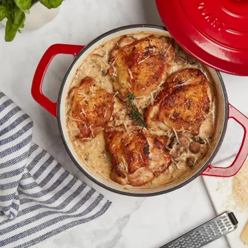 Smith & Clark Cast Iron 5-qt. Round Dutch Oven