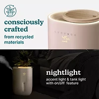 HoMedics Top-Fill Warm + Cool With Planter Humidifier