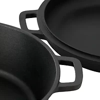 MegaChef Cast Iron 2-In-1 Dutch Oven and Skillet