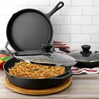 MegaChef Cast Iron 14-pc Cookware Set