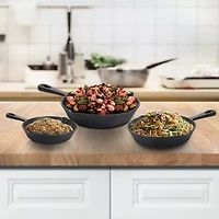 MegaChef Cast Iron 3-pc. Cookware Set