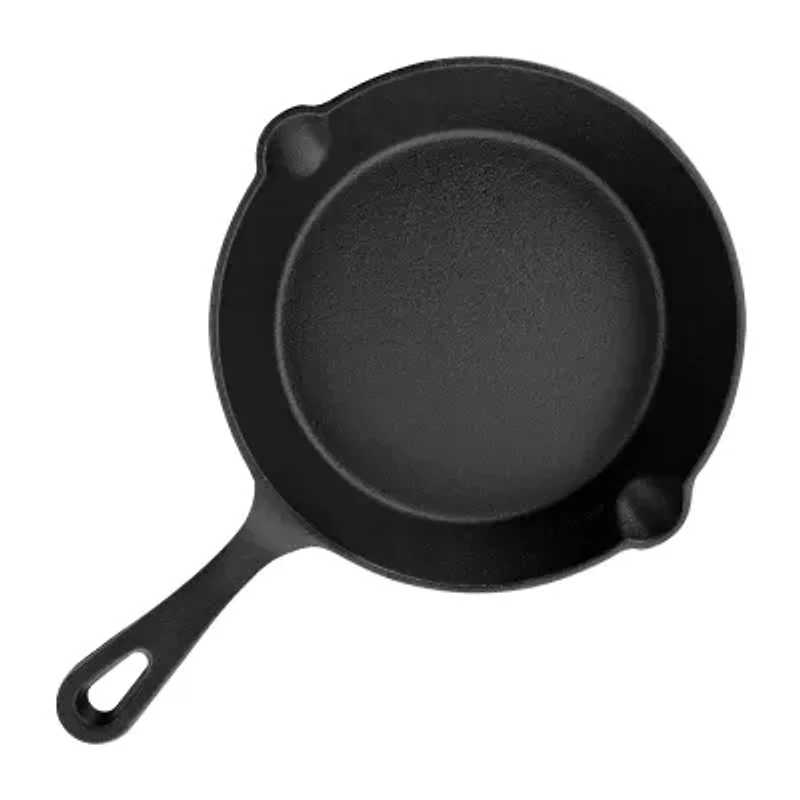 MegaChef Pre-Seasoned Enameled Cast Iron 8" Frying Pan