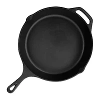MegaChef Pre-Seasoned Enameled Cast Iron 12" Frying Pan