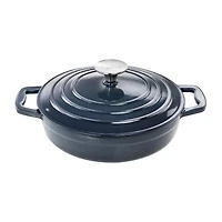 MegaChef Enameled Cast Iron 2-qt. Braising Pan