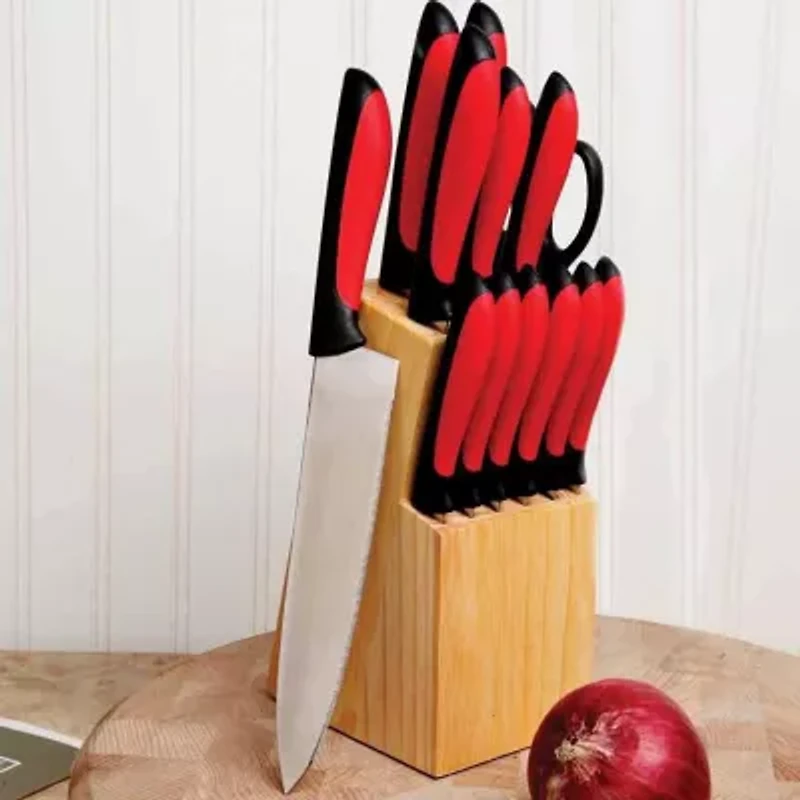 MegaChef 14-pc. Knife Block Set