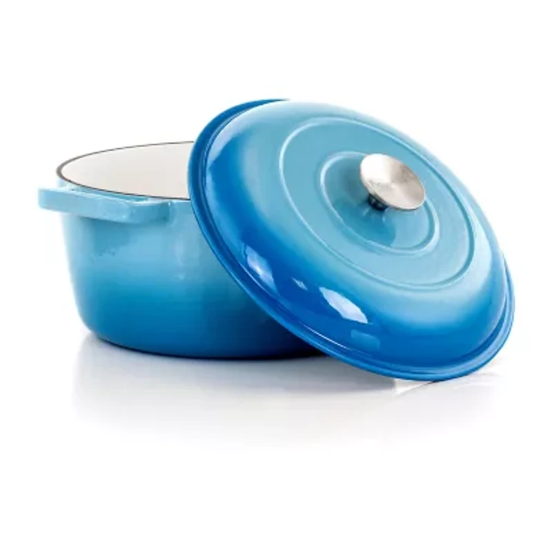 MegaChef Cast Enameled Iron Round 2-pc. Casserole Dish