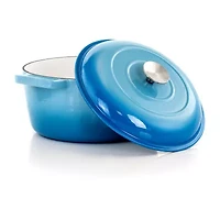 MegaChef Cast Enameled Iron Round 2-pc. Casserole Dish