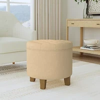 HOMEPOP Homepop Storage Tufted Lift-Top Ottoman