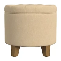 HOMEPOP Homepop Storage Tufted Lift-Top Ottoman