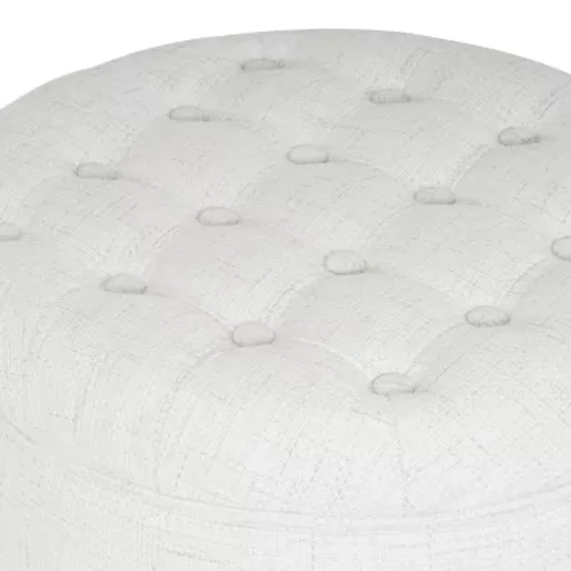 Homepop Storage Tufted Lift-Top Ottoman