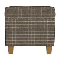 Homepop Storage Lift-Top Upholstered Striped Ottoman