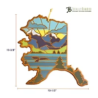 Totally Bamboo State Shaped Serving and Cutting Board Artwork by Summer Stokes