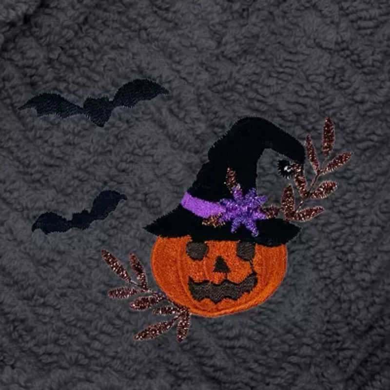 Linum Home Textiles Halloween Herringbone Bathrobe Unisex Adult Long Sleeve Length Robe