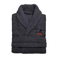 Linum Home Textiles Halloween Herringbone Bathrobe Unisex Adult Long Sleeve Length Robe