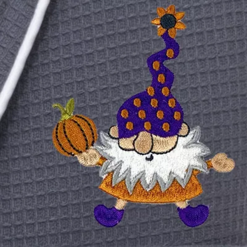 Linum Home Textiles Halloween Waffle Terry Bathrobe Unisex Adult Long Sleeve Length Robe