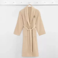 Linum Home Textiles Embroidered Christmas Tree Terry Bathrobe Unisex Adult Cloth Long Sleeve Length Robe