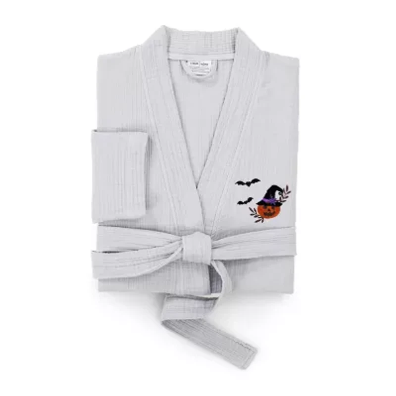 Linum Home Textiles Halloween Smyrna Bathrobe Unisex Adult Long Sleeve Length Robe