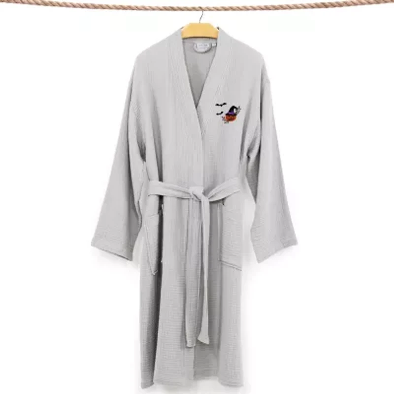 Linum Home Textiles Halloween Smyrna Bathrobe Unisex Adult Long Sleeve Length Robe