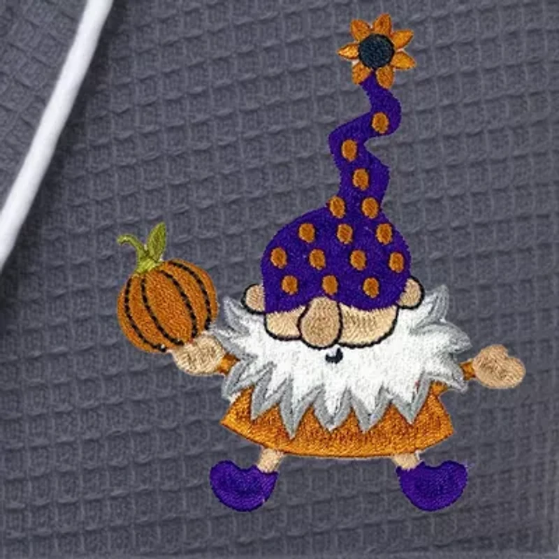 Linum Home Textiles Halloween Waffle Terry Bathrobe Unisex Adult Long Sleeve Length Robe