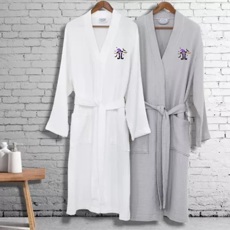 Linum Home Textiles Halloween Smyrna Bathrobe Unisex Adult Long Sleeve Length Robe