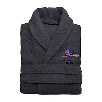 Linum Home Textiles Halloween Herringbone Bathrobe Unisex Adult Long Sleeve Length Robe