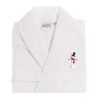 Linum Home Textiles Halloween Waffle Weave Bathrobe Unisex Adult Long Sleeve Length Robe