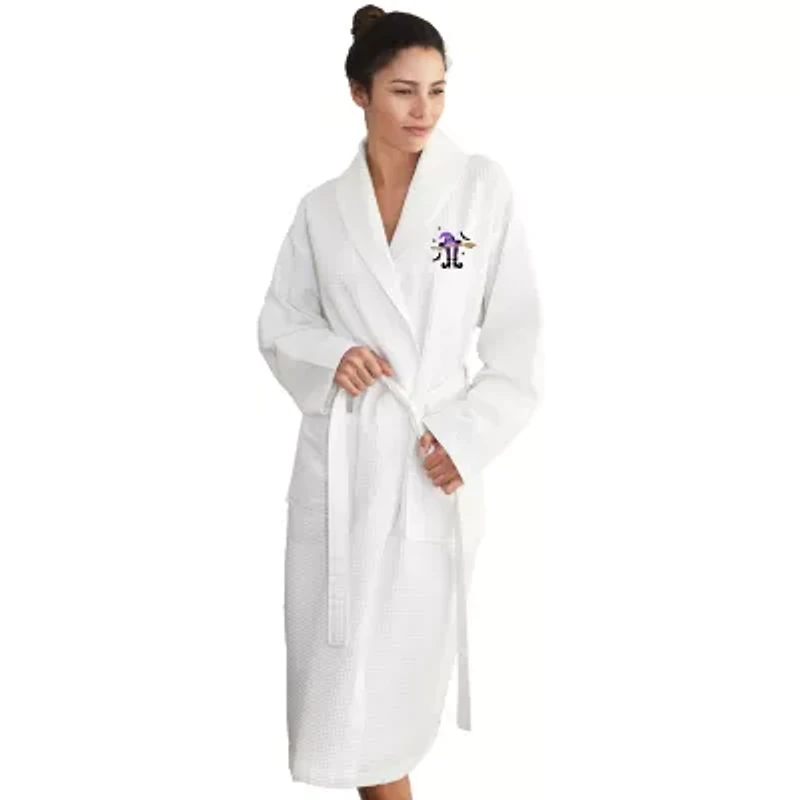 Linum Home Textiles Halloween Waffle Weave Bathrobe Unisex Adult Waffle Long Sleeve Long Length Robe