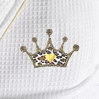 Linum Home Textiles Halloween Smyrna Bathrobe Unisex Adult Long Sleeve Length Robe