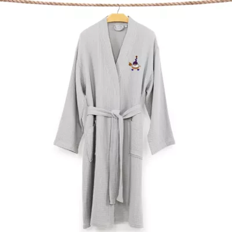 Linum Home Textiles Halloween Smyrna Bathrobe Unisex Adult Long Sleeve Length Robe