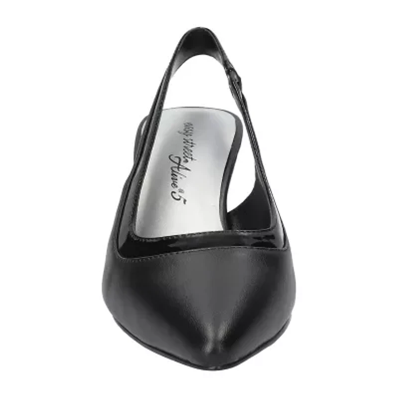 Easy Street Dessa Womens Pointed Closed Toe Stiletto Heel Pumps