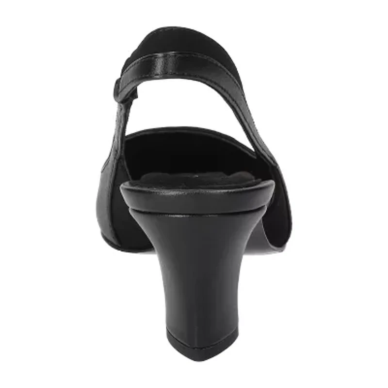 Easy Street Dessa Womens Pointed Closed Toe Stiletto Heel Pumps