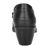 Easy Street Womens Joplin Block Heel Booties